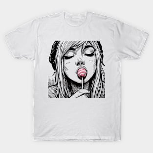 Lollipop Art Girl T-Shirt